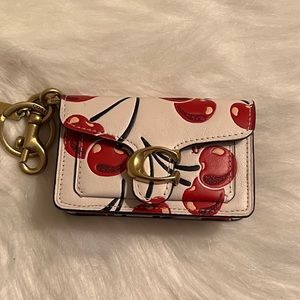 Coach cherry bag charm
